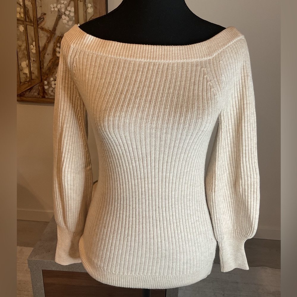 TopShop  Off TheShoulder  with Bishop sleeves Sweater.